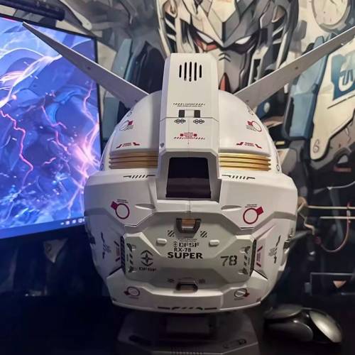 國產高達RX-78原神發光頭盔連底座