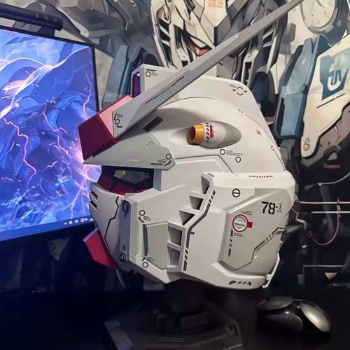 國產高達RX-78原神發光頭盔連底座