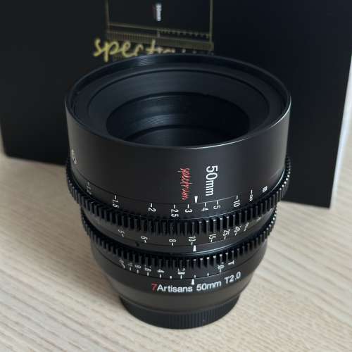 7Artisans 七工匠 spectrum 50mm T2 L Mount 99% new | Leica Lumix 適用