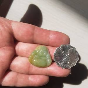 正品A货黄翡小佛公