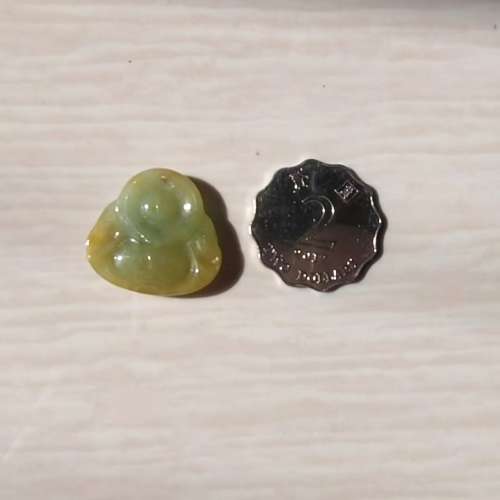 正品A货黄翡小佛公