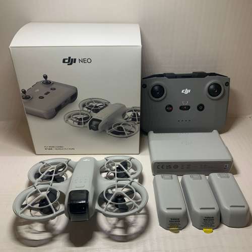 [觀塘實體店] 二手 DJI Neo Fly More Combo (共3電+充電管家+遙控器) 行貨 + Care ...