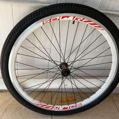 SOLAR 26吋 X 2.125 山地單車前輪胎, 連內外呔 ( 不包快拆捧) 全套 HK$100.00