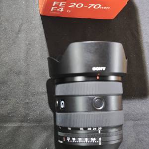 sony 20-70/4 G FE 索尼 20mm 70mm 20 70 99%new 冇單有罩冇保 送filter 功能全正常
