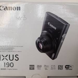 ( 95%新極品CCD ）Canon ixus 190 Compact CCD Digital Camera ( 連原廠配件和紙盒 )
