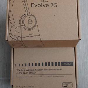 Jabra Evolve 75 主動降噪專業會議藍牙耳機(Teams , VOOV, WebEx, Zoom)