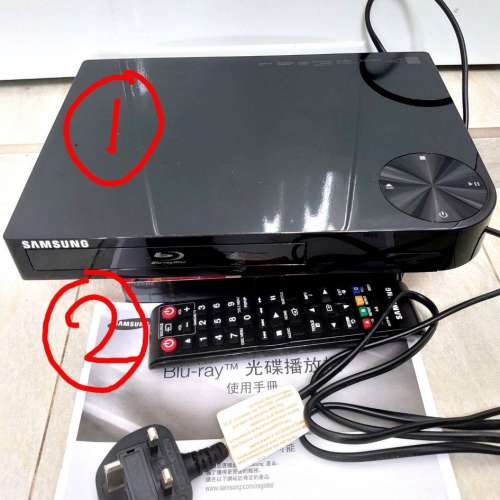 Samsung DVD VCD Blu-ray 藍光 影碟機 播放器 (壞, 零件機)