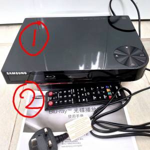 Samsung DVD VCD Blu-ray 藍光 影碟機 播放器 (壞, 零件機)