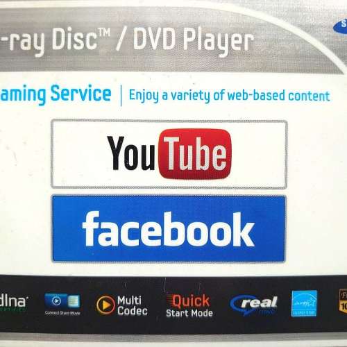 Samsung DVD VCD Blu-ray 藍光 影碟機 播放器 (壞, 零件機)