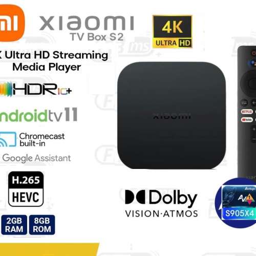 睇片煲戲, 市面最強 電視盒子, 已加裝 Apps, 4K Android TV Box 機頂盒