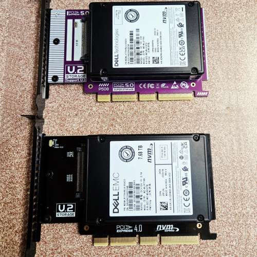 新買的企業級DELL EMC 7.68TB PCIe nvme U.2