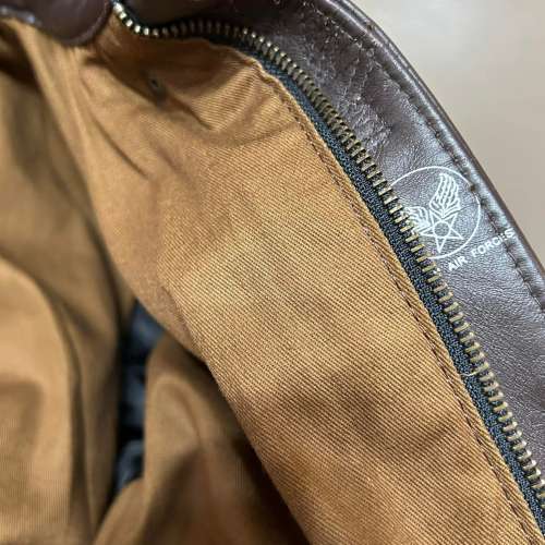 Nappa leather jacket military