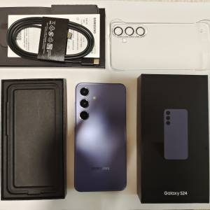 完美如新,行貨紫色s24 256gb 雙卡雙待 dual, 全套有盒usb