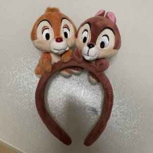 chip and dale 迪士尼 disney 大鼻鋼牙 奇奇蒂蒂 頭箍 髮箍 hairband headband