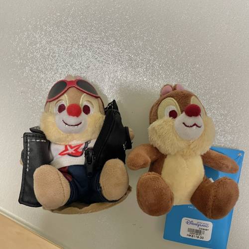 chip and dale 迪士尼 disney 大鼻鋼牙 奇奇蒂蒂 shoulder plush 坐膊頭公仔