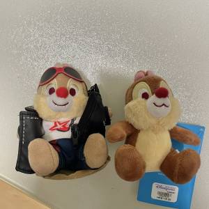 chip and dale 迪士尼 disney 大鼻鋼牙 奇奇蒂蒂 shoulder plush 坐膊頭公仔