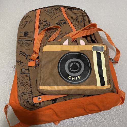 chip and dale 迪士尼 disney 大鼻鋼牙 奇奇蒂蒂 書包 背囊 schoolbag backpack