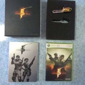 Resident Evil 5 Xbox 360 限量版 電鋸USB 2G Bio hazard biohazard 中文版