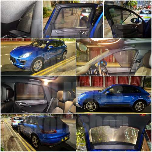 保時捷 MACAN 全車防曬磁石窗網