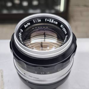 NIPPON KOGAKU NIKKOR-S 5.8CM F1.4 NON Ai MOUNT