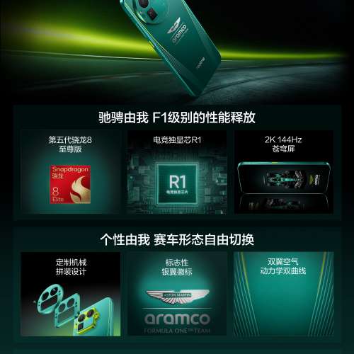 (少量現貨）全新🆕 realme 真我 GT8 Pro 阿斯頓馬丁F1限量版 第五代驍龍8至尊版 電...