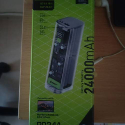 Xpower PD24A 100W 24000mA Transparent PD Power Bank(Green)