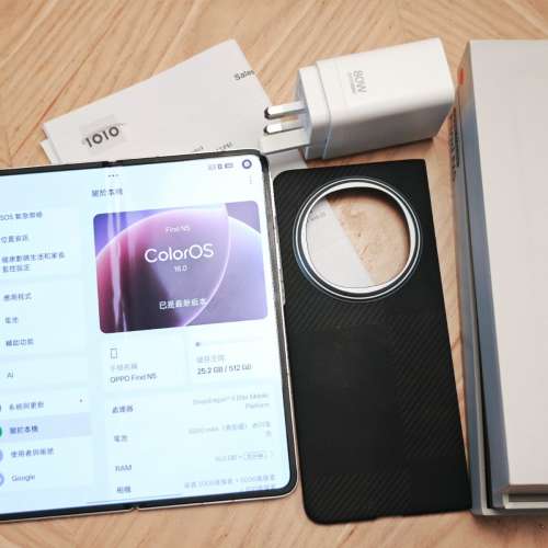 90%新 Oppo Find N5 行貨 16+512GB 白色 保養至2026年6月 FindN5 大摺機 輕薄 Full...