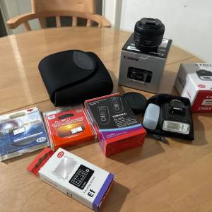 Canon 270EX II 閃光燈、50mm 鏡頭,配件 77mm 67mm filter