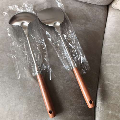 🍴Stainless Steel Spatula + Ladle NEW 全新 不鏽鋼 鑊鏟 + 湯勺 🍴