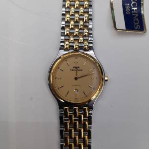 ( 全球唯一全新貨) SwissTechnos Ultra-Slim 2-Tone Uni-sex Quartz Watch