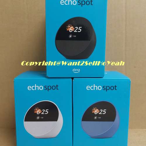 Amazon Echo Spot (2024 release) Smart Alarm clock Speaker with Alexa,全新水貨!