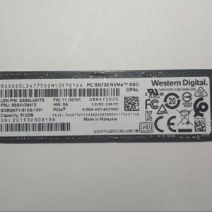 Western Digital WD SN730 512GB m.2 nvme PCIe 3.0 SSD