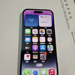 99%new 港版iPhone14 pro 512gb battery health 87%