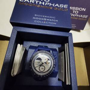 Omega x Swatch Mission to EarthPhase-MoonShine Gold 限定版手錶
