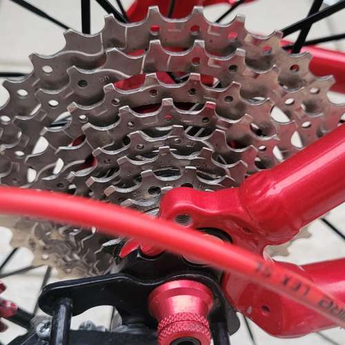 FUJI ACE 451 絕版紅色全改單車 合110cm-130cm高小朋友 已清洗傳動及加鏈油和調波，...