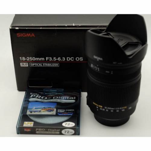 二手 sigma  18-250mm F3.5-5.6 DC OS HSM 天涯鏡。