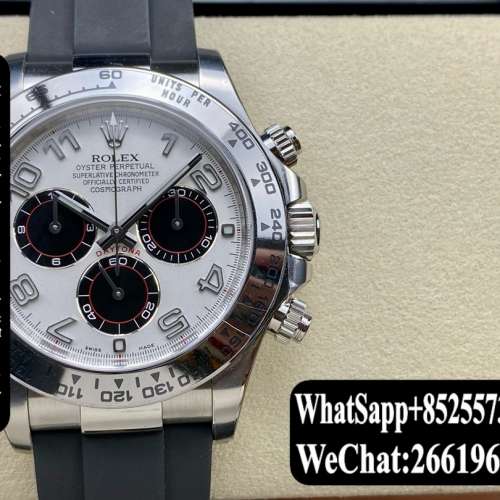 Rolex勞力士 daytona 116519-L(FC) 40mm 膠帶 計時 銀盤腕錶