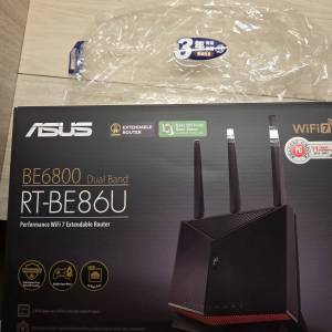 ASUS 華碩 RT-BE86U BE6800 雙頻WiFi 7 AiMesh路由器 (NE-ARBE86U)