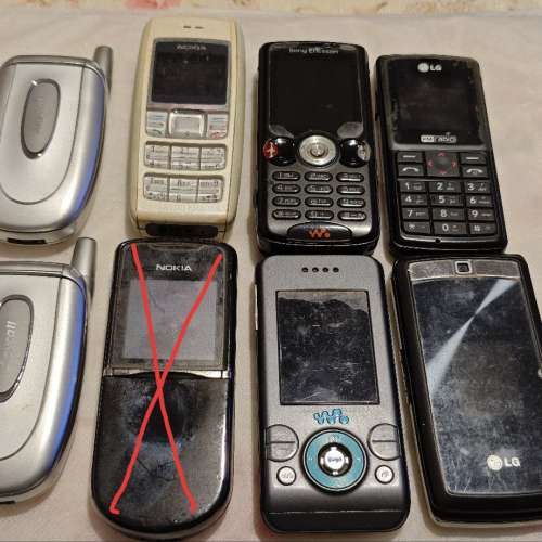 經典手機 nokia，sonyerisson，LG，samsung（供收藏）