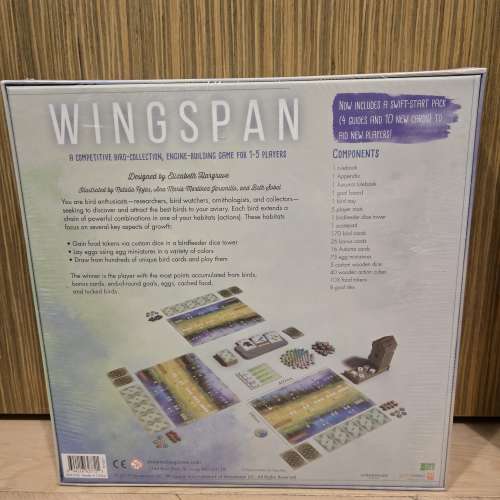 展翅翱翔桌遊 Wingspan board game