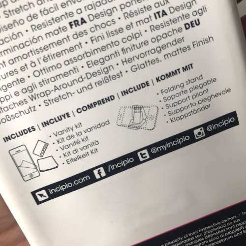 📱 INCIPIO Vanity Kit Screen Cover + Folding Stand for iPhone 5/5S/5SE NEW 全...