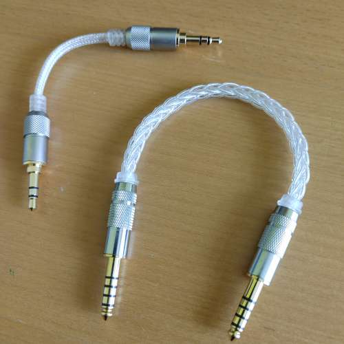 九成五新 Fiio 3.5mm 加 4.4mm 過機線