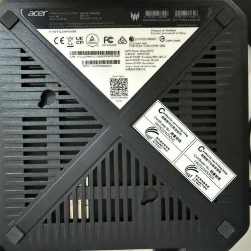 (100% work & 99.99% new, 有盒有單有保) Acer Predator Connect W6 Wi-Fi 6E Router