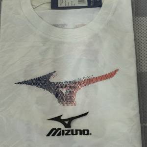 美津龍白色運動T恤