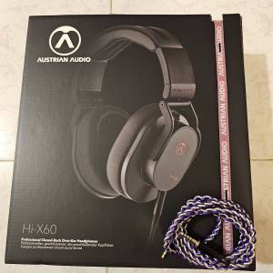 Austrian audio Hi-x60，連4.4石墨烯升級線