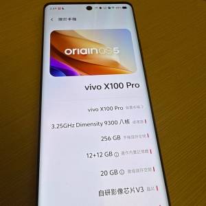 vivo x 100 pro 256g(國行）