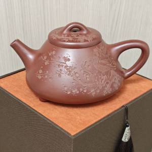 龍血砂 半手工 子冶石瓢 紫砂壺 300cc 茶壺