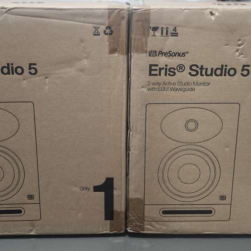 PreSonus Eris Studio 5 2nd Gen有源監聽喇叭(黑色一對)