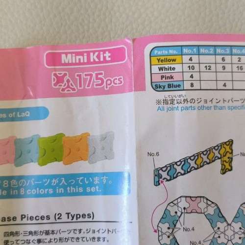 80%NEW LaQ Bunny 日本 積木 砌圖 175pcs