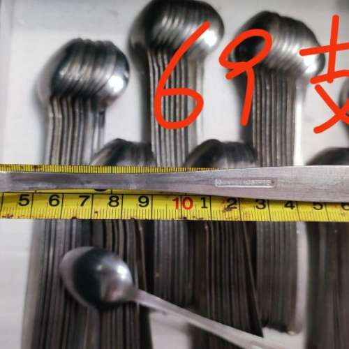 不銹鋼匙羹茶餐廳冰羹湯匙茶匙咖啡匙甜品匙餐匙餐羹茶羹小匙羹批發69支stainless s...